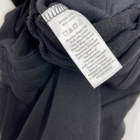 Everlane The French Terry Tie Waist Jumpsuit Black Women's XXS NWOT - Picture 8 of 10